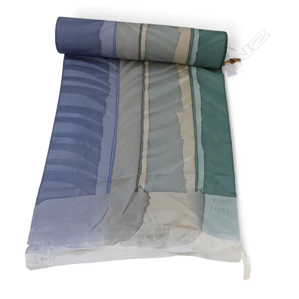 Unused 1980's NISHIJIN TEXTILE (Kyoto) JAPANESE SILK ROLL. L.12m. W.360mm. New old stock Image 1++