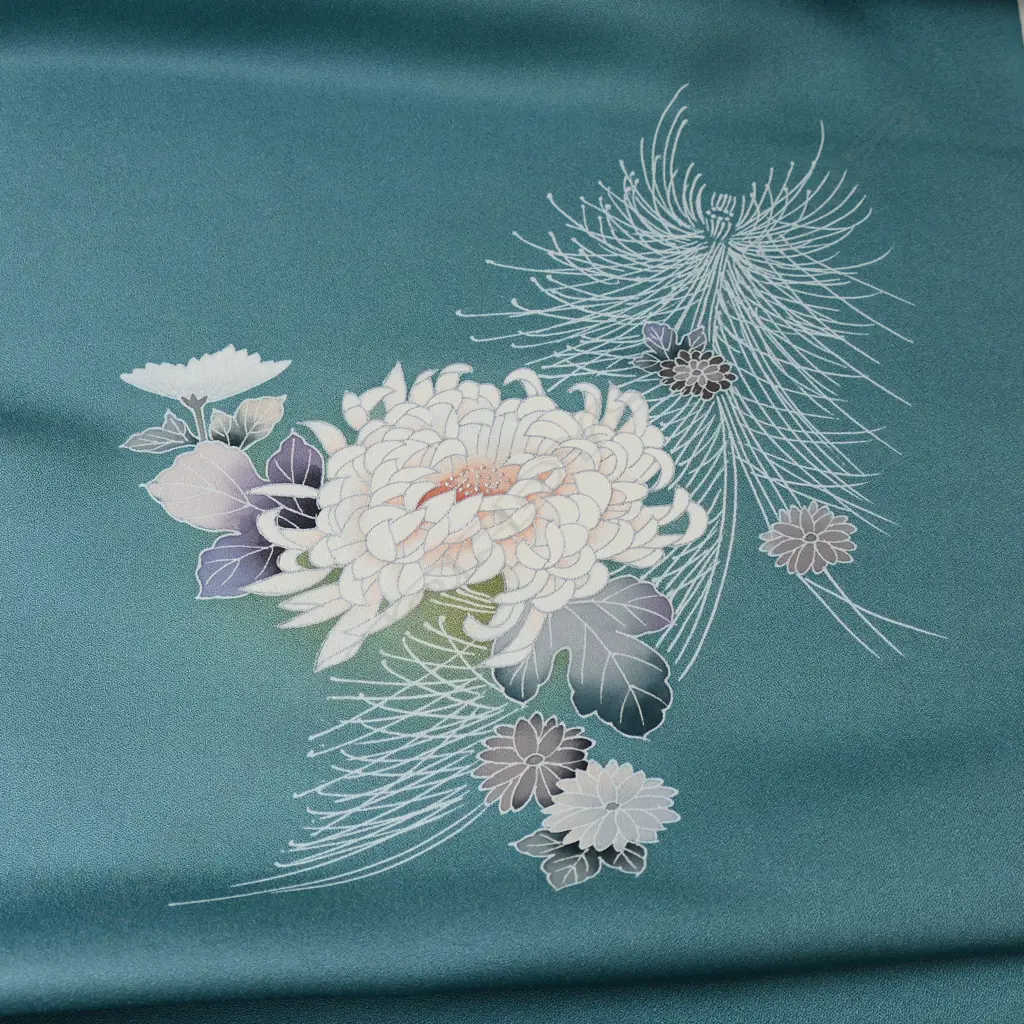 Unused 1980's NISHIJIN TEXTILE (Kyoto) JAPANESE SILK ROLL. L.12m. W.360mm. New old stock Image 1++