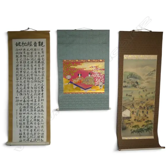 3 ORIENTAL SCROLLS 