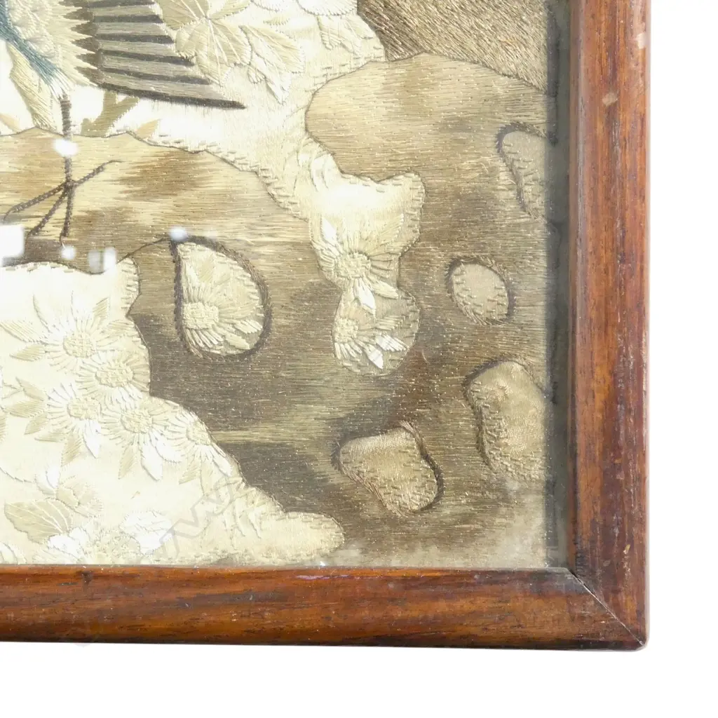 FRAMED CHINESE EMBROIDERY 445x360mm Image 1++