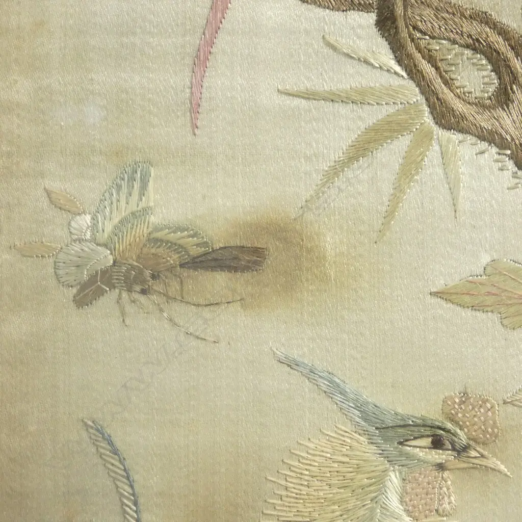 FRAMED CHINESE EMBROIDERY 445x360mm Image 1++