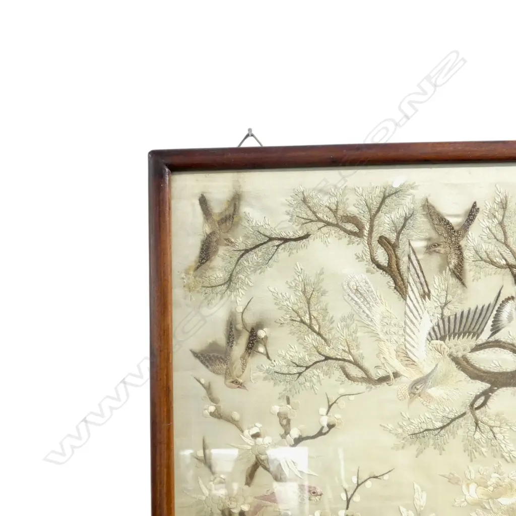 FRAMED CHINESE EMBROIDERY 445x360mm Image 1++