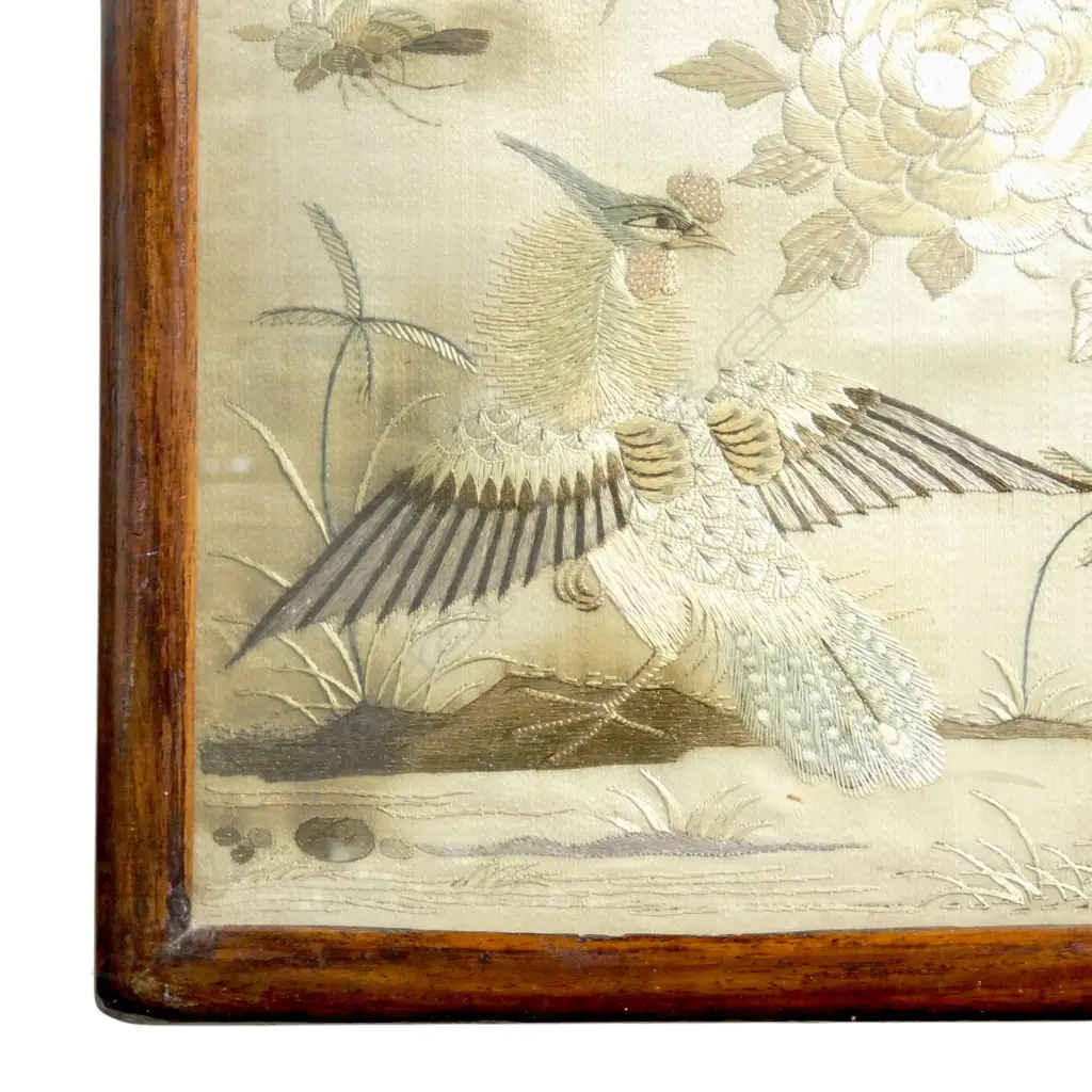 FRAMED CHINESE EMBROIDERY 445x360mm Image 1++