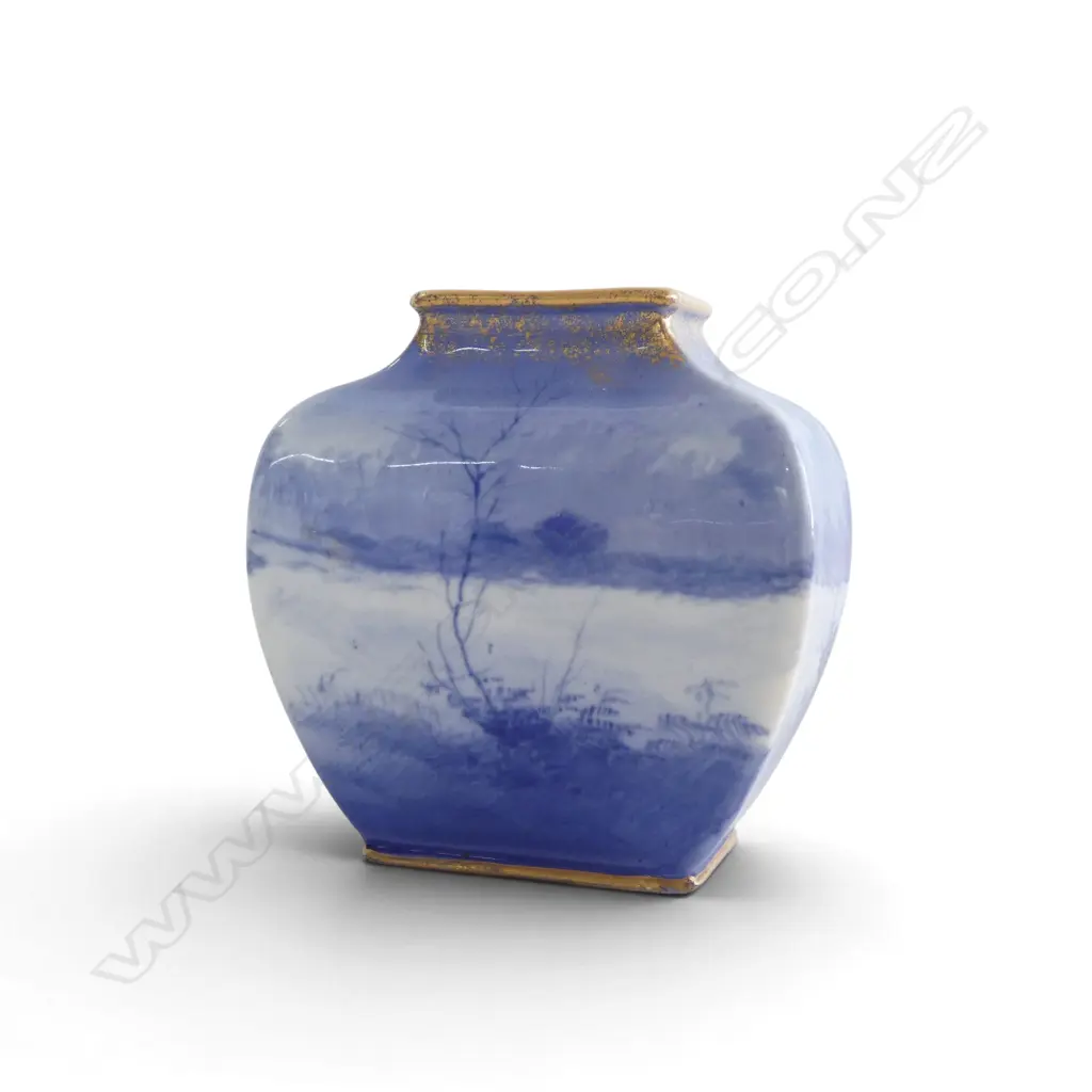 ROYAL DOULTON BLUE CHILDREN VASE, H.90mm Image 1++
