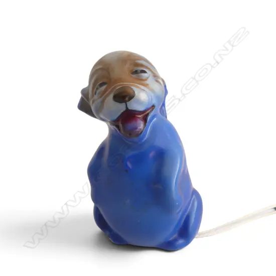 RARE DOULTON BONZO MINIATURE, BLUE, H.55mm, DOULTON & 389 to base