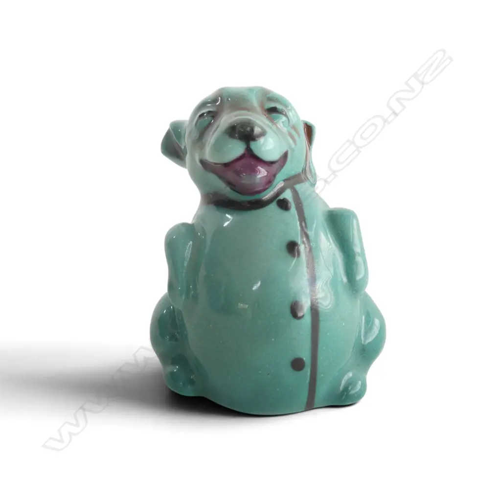 RARE DOULTON BONZO FIGURE, TEAL, H.45mm, DOULTON & 389 to base Image 1++