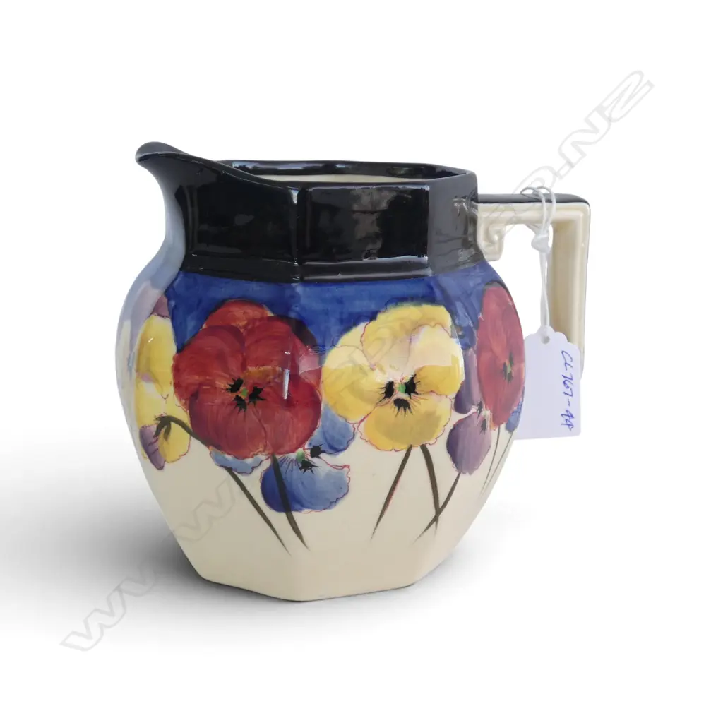 ROYAL DOULTON ART DECO PANSY JUG, 1917-1930, H.120mm Image 1++