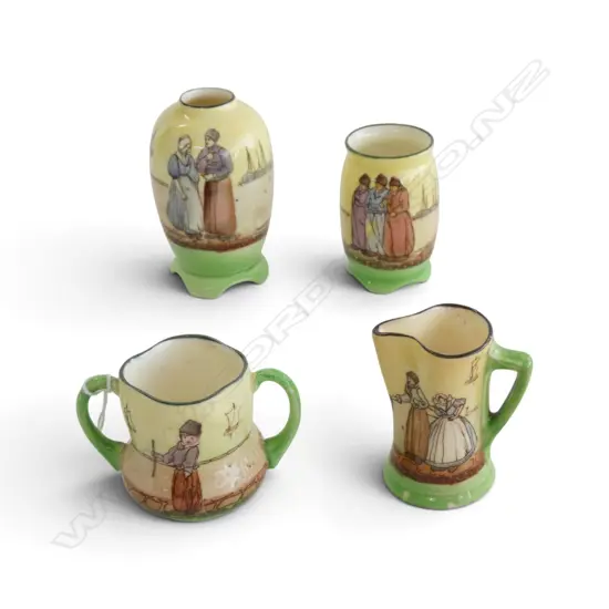 4 ROYAL DOULTON MINIATURES 'DUTCH HARLEM', H.50-80mm
