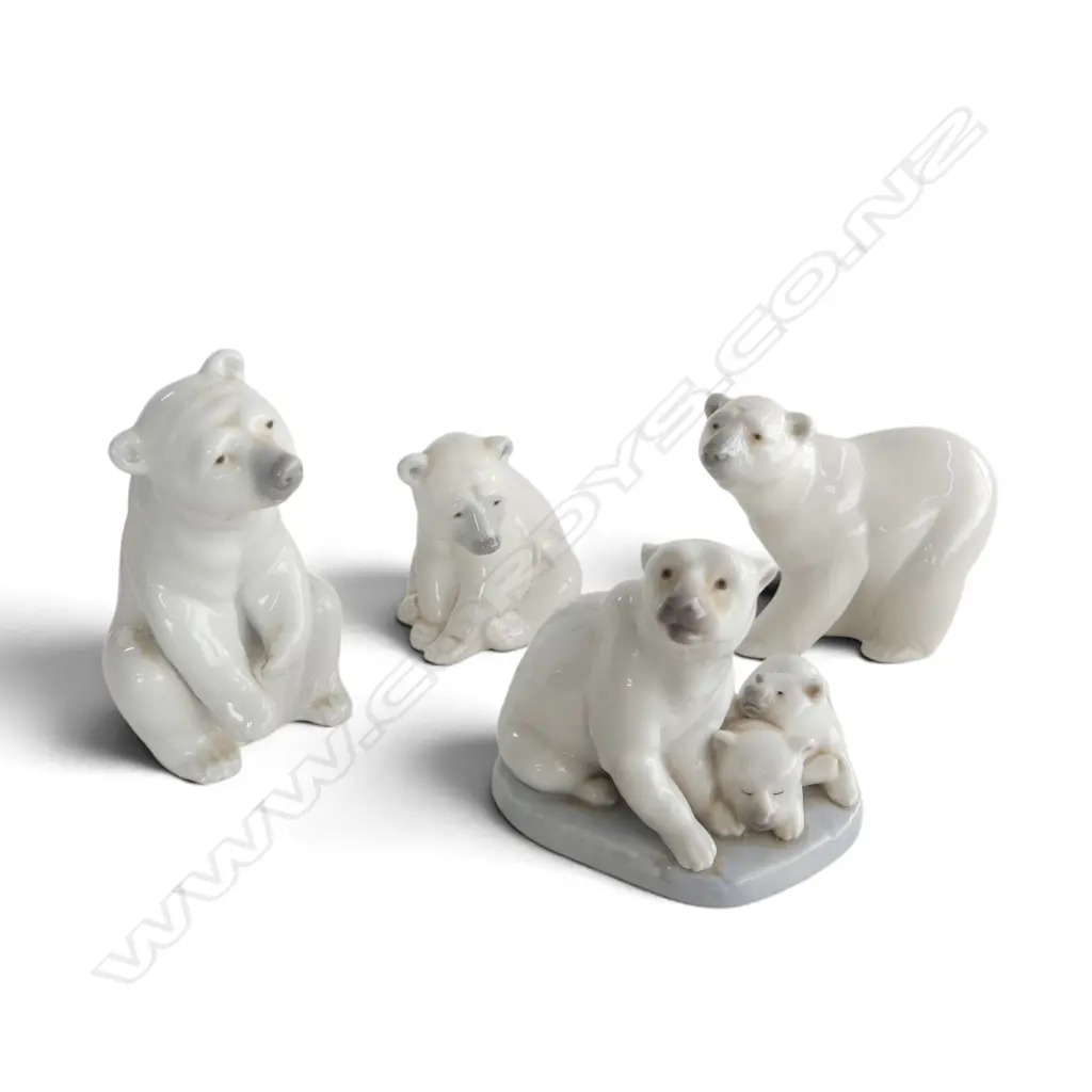 4 LLADRO POLAR BEARS H.120mm Image 1++