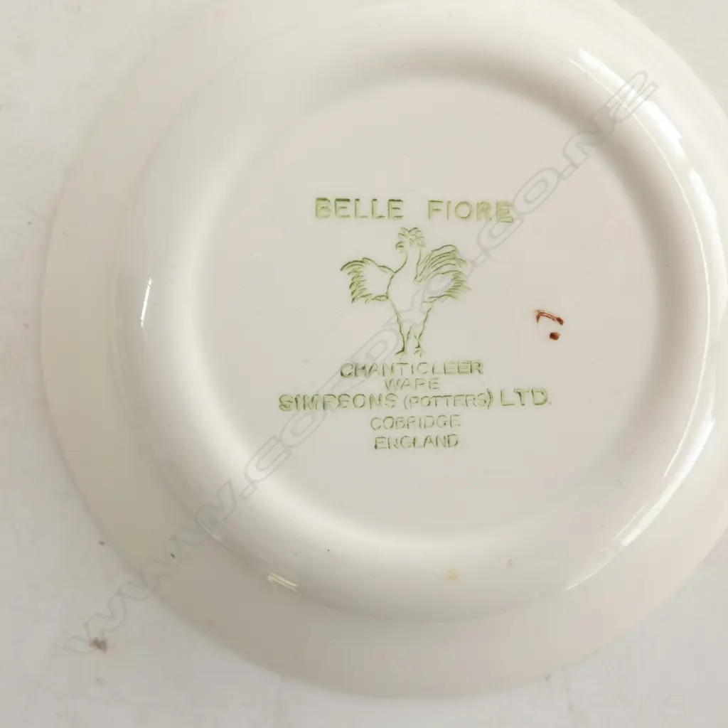 JOHNSON & BROS 'GEORGIA' PLATE, 6 ORNAMIN BBQ DISHES & 4 BELLE FIORE BOWLS  Image 1++