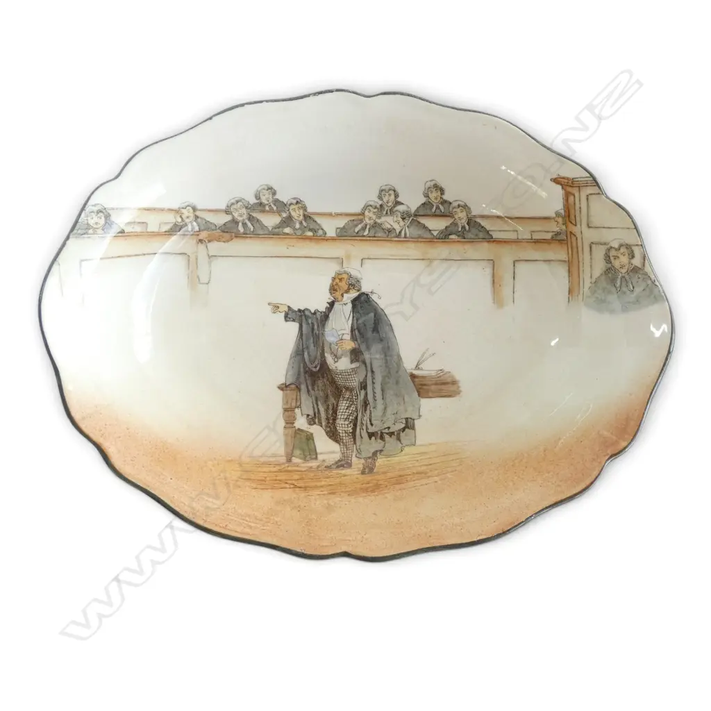 ROYAL DOULTON DICKENS WARE LRG OVAL BOWL, Dia.280x210mm Image 1++