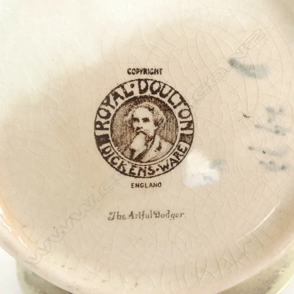 ROYAL DOULTON DICKENS WARE JAM JAR in PLATED STAND, H.200mm Image 1++