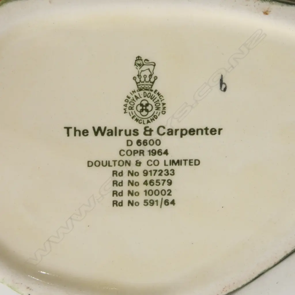 3 ROYAL DOULTON TOBY JUGS; LAWYER, WALRUS & CARPENTER, JOCKEY H.190mm Image 1++