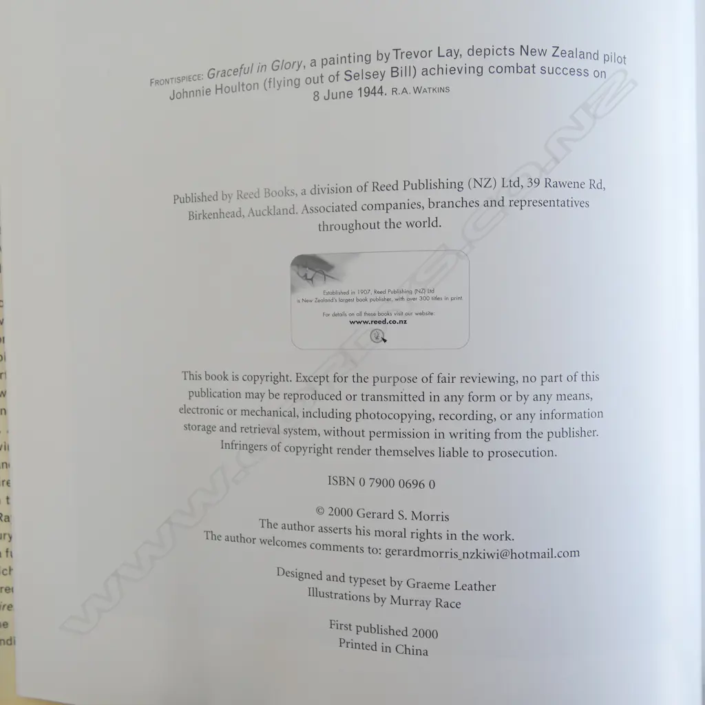Book 'Spitfire The New Zealand Story' 1st Ed Reed, & The Bradford Exchange Spitfire Model on Stand, H.100mm Image 1++