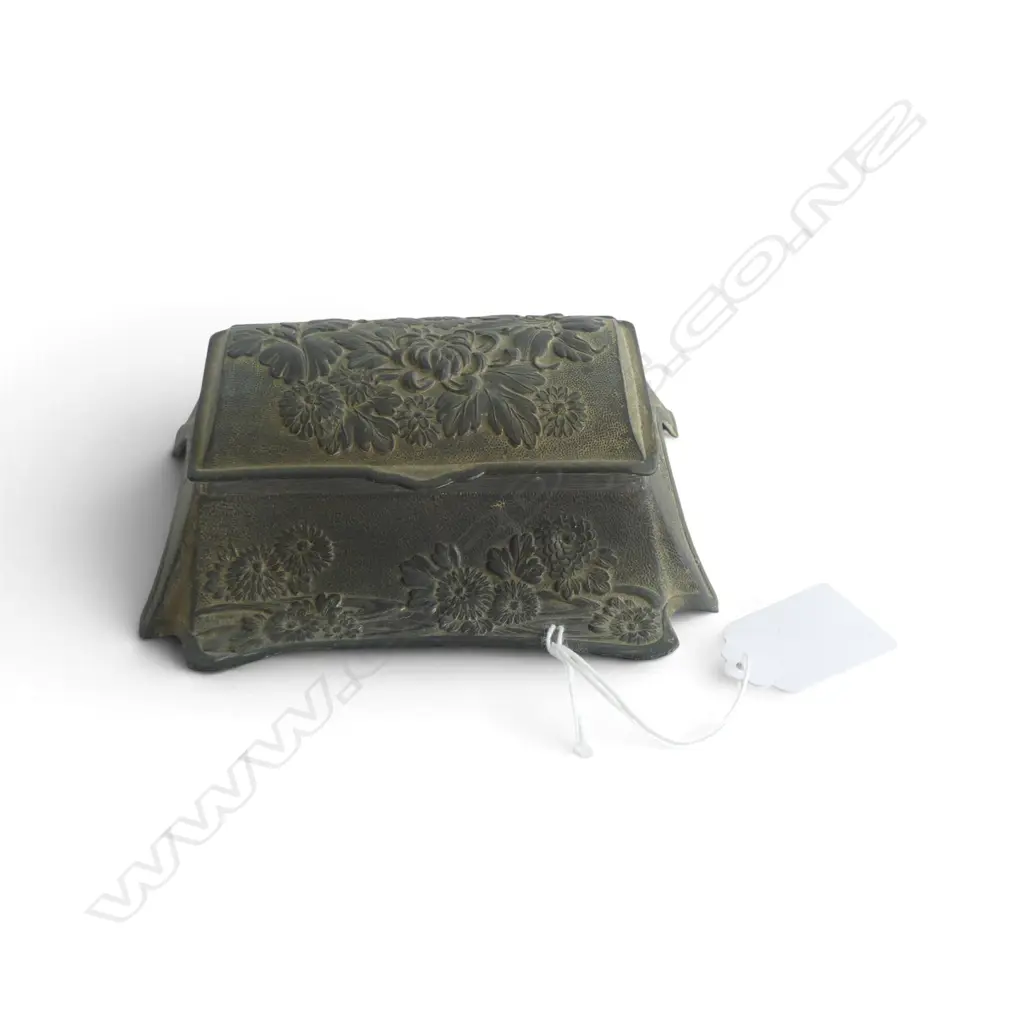 ART NOUVEAU CHRYSANTHEMUM INK WELL W.125mm Image 1++