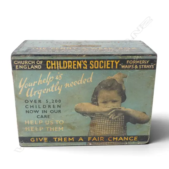 CHURCH OF ENGLAND CHILDRENS SOCIETY COLLECTION BOX