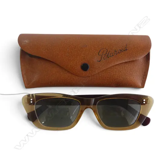Mid-century Polaroid 501 ‘Cat Eye’ Sunglasses UK Original Case