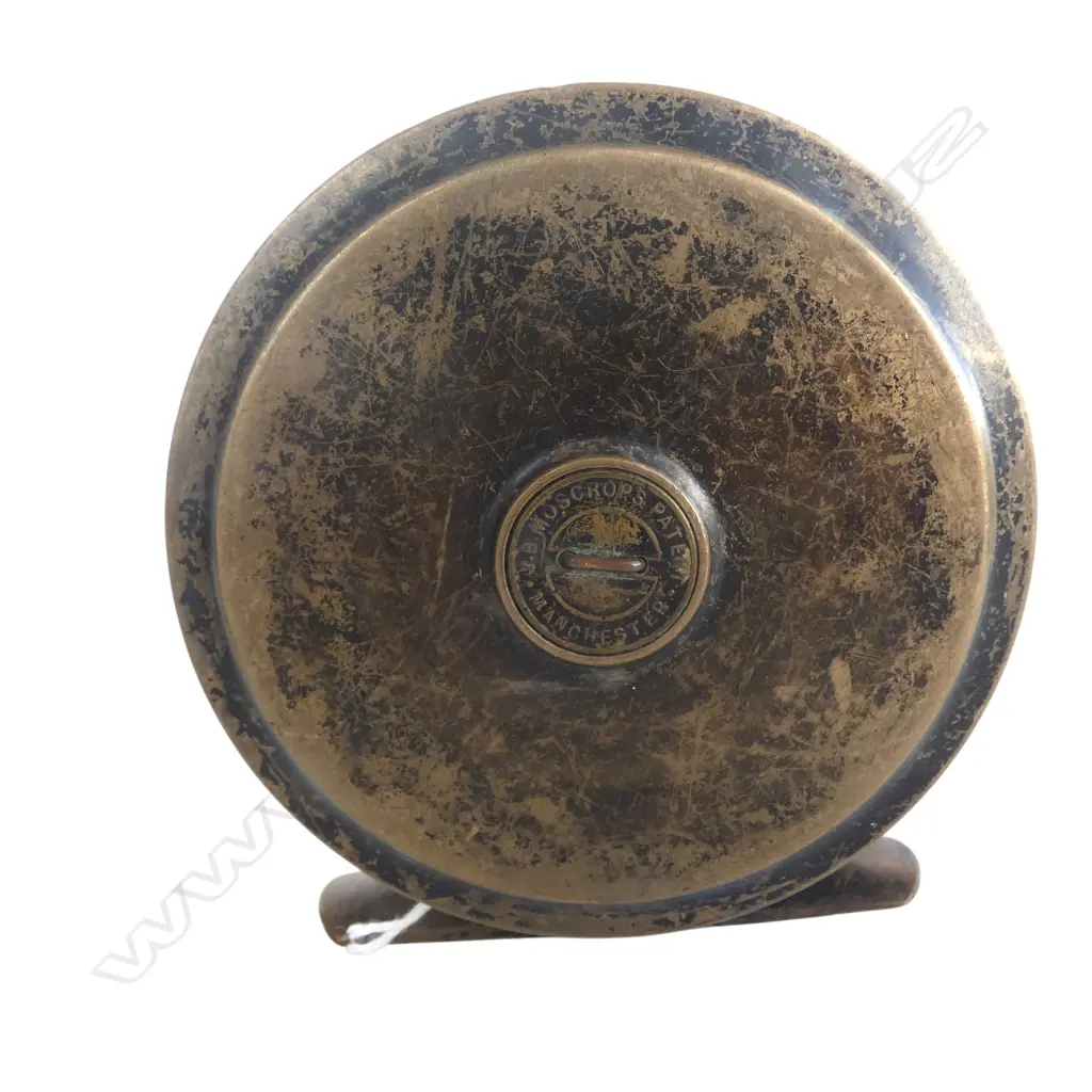 2 VINTAGE FRESHWATER FISHING REELS HARDYS THE SILEX MAJOR & JB MOSCROPS  BRASS REEL DIA90MM Image 1++