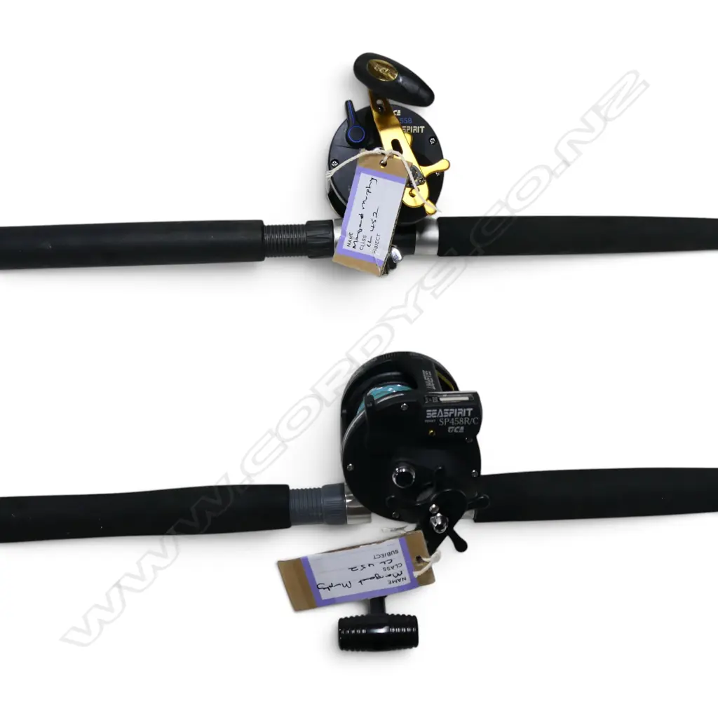 2 FISHING RODDS & REELS SEASPIRT 458R/C& SEA SPIRT SS558 Image 1++