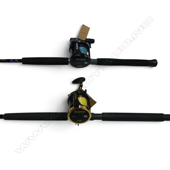 2 FISHING RODDS & REELS SEASPIRT 458R/C& SEA SPIRT SS558