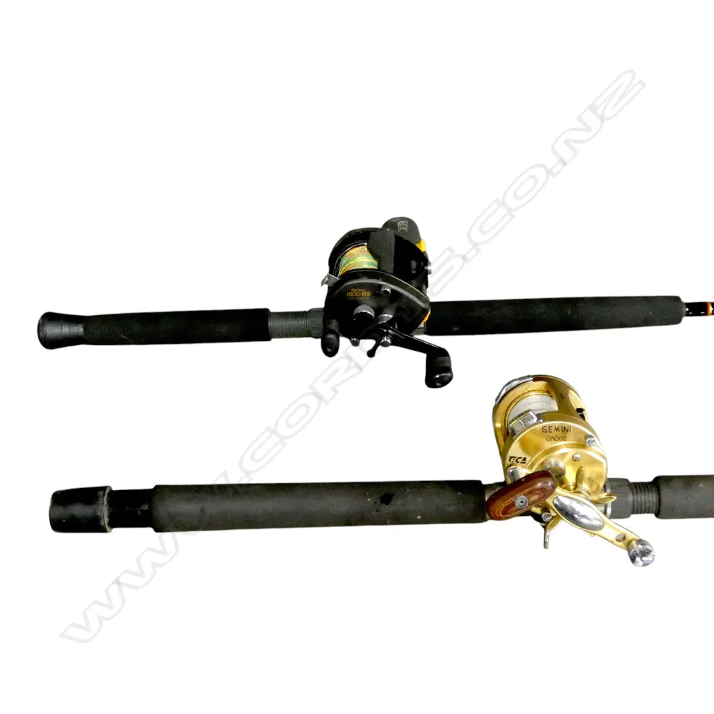 2 ROOD & REEL SETS SHIMANO BANTAM 1500& GEMINI GN300  Image 1++