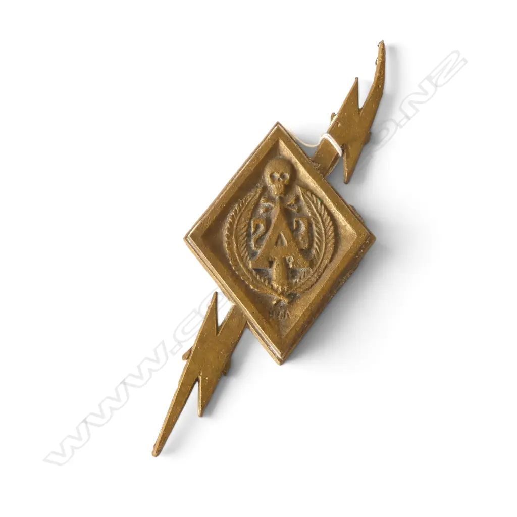 BRASS MILITARY PLAQUE 210x90mm Image 1++