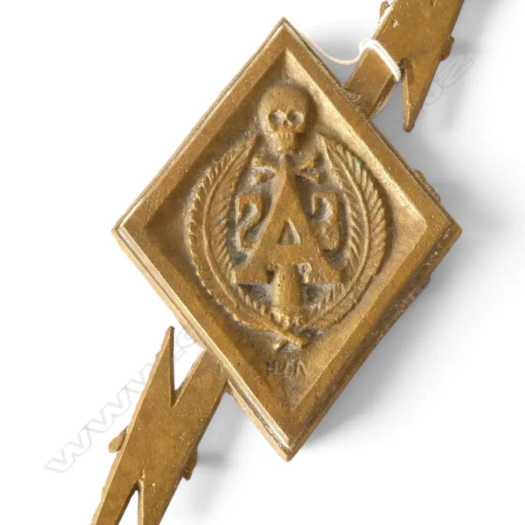 BRASS MILITARY PLAQUE 210x90mm Image 1++