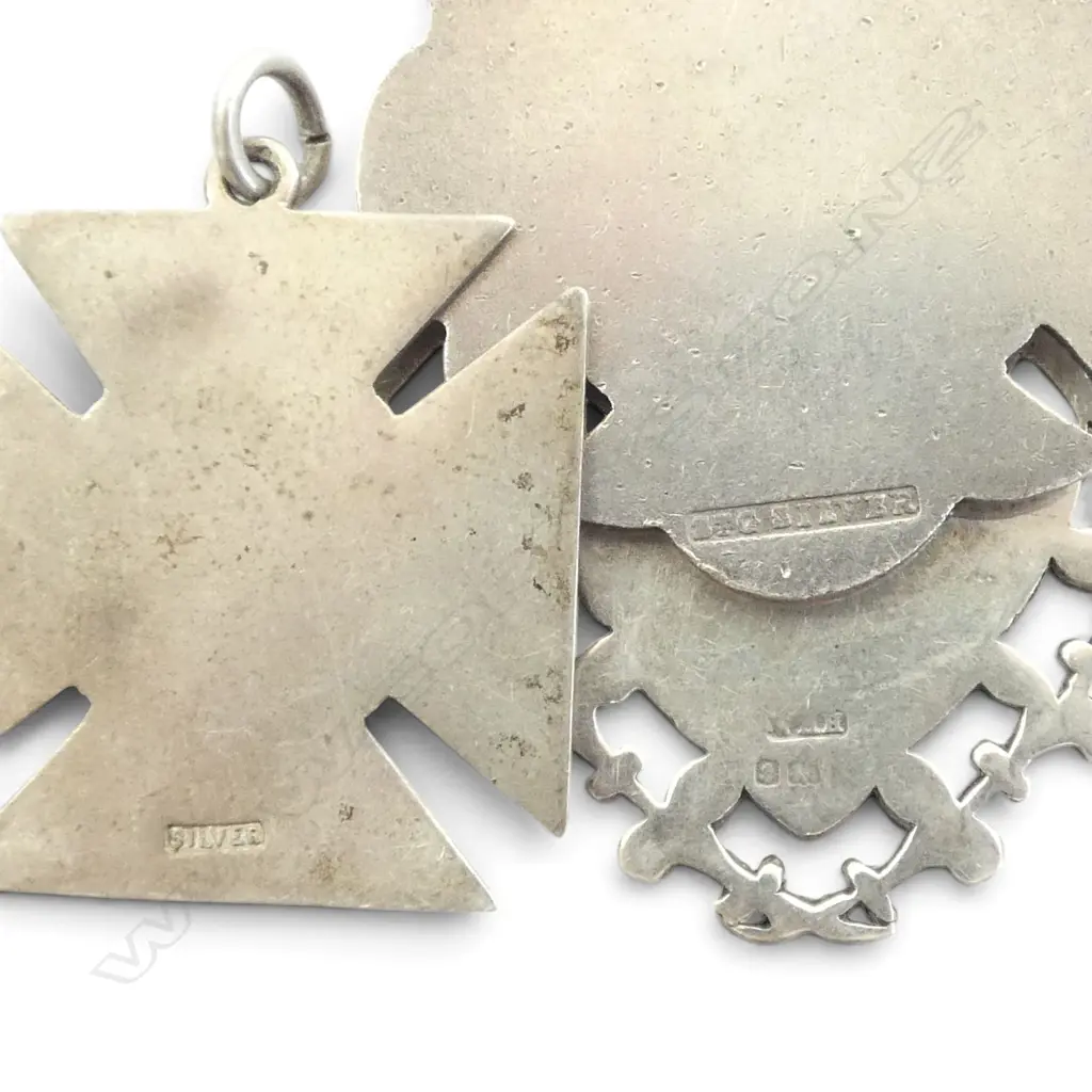 3 STG SILVER FOB MEDALLIONS 30gms Image 1++