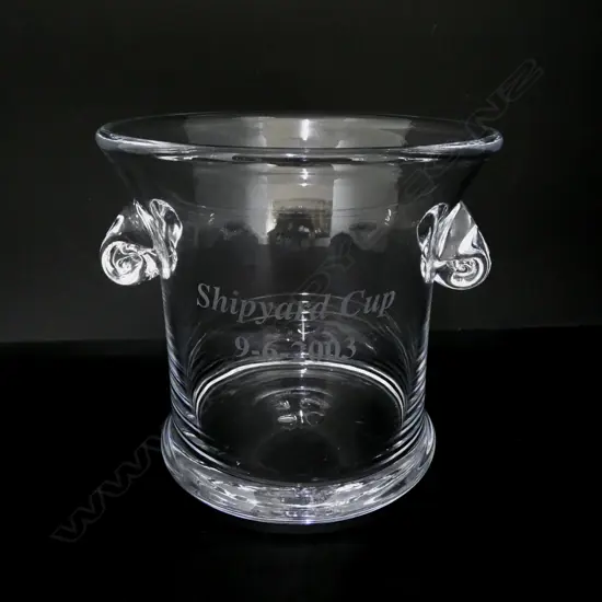 SIMON PIERCE GLASS ICE BUCKET H.160mm