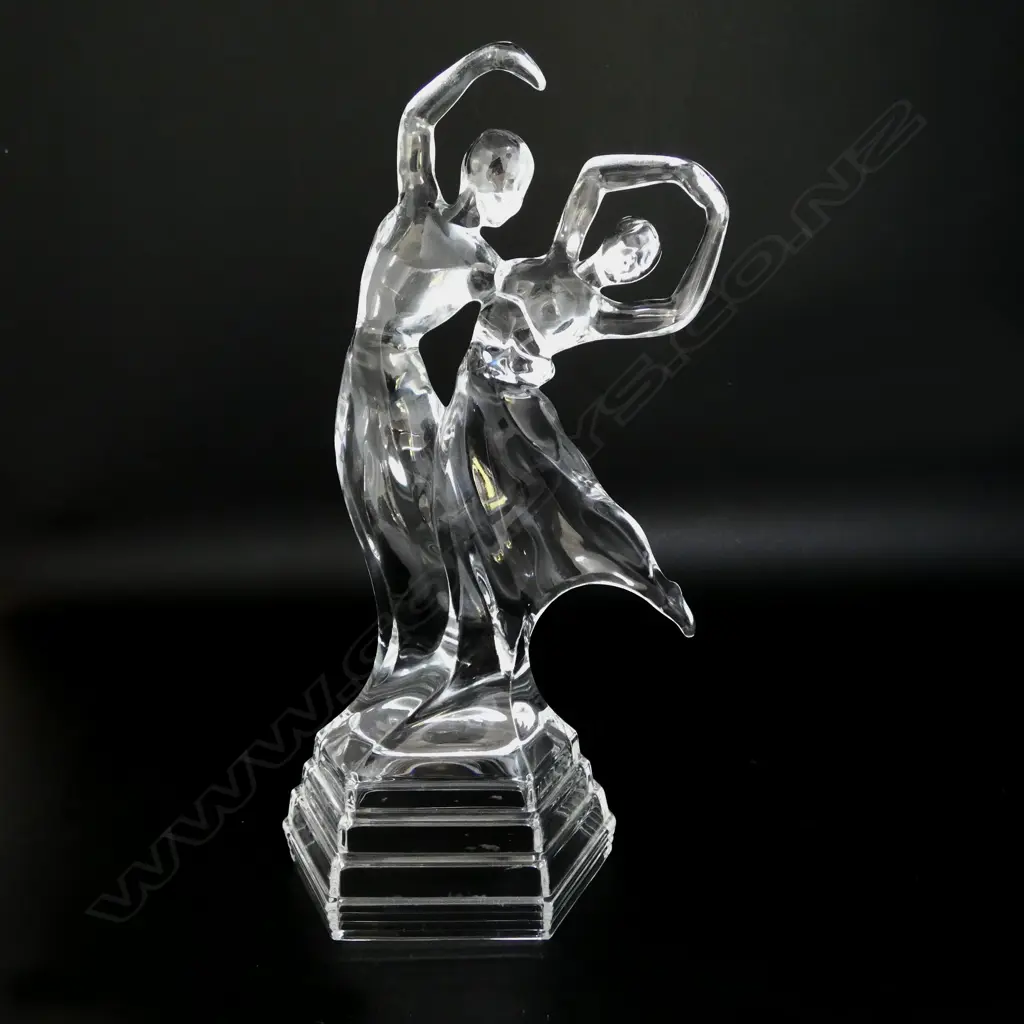 CUT GLASS DANCING COUPLE H270MM  Image 1++