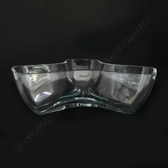 TURKISH GLASS TABLE VASE W.350mm