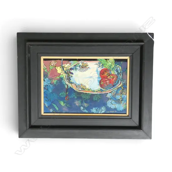 ILSA POSMYK 'PLATE WITH TOMATOES' ACRYLIC ON BOARD, SIGNED & DATED '90 175x265mm