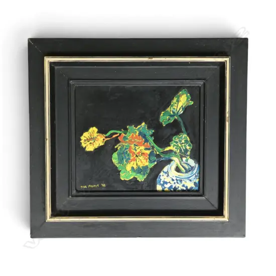ILSA POSMYK, STILL LIFE, ACRYLIC ON BOARD, SIGNED & DATED '88 170x200mm