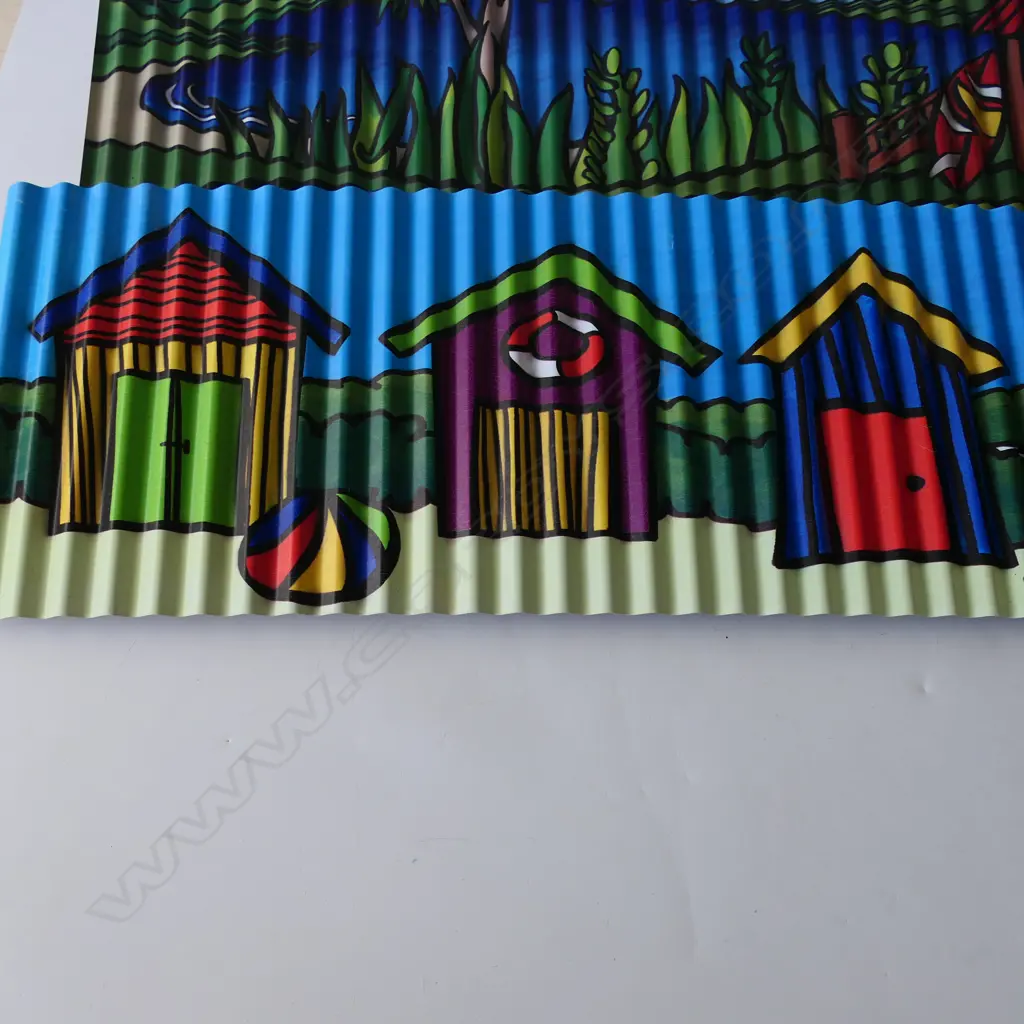 SARAH C DESIGN, THREE PRINTS ON CORRUGATED METAL (EACH IN EDITION OF 200), 280 X 850MM (EACH) Image 1++