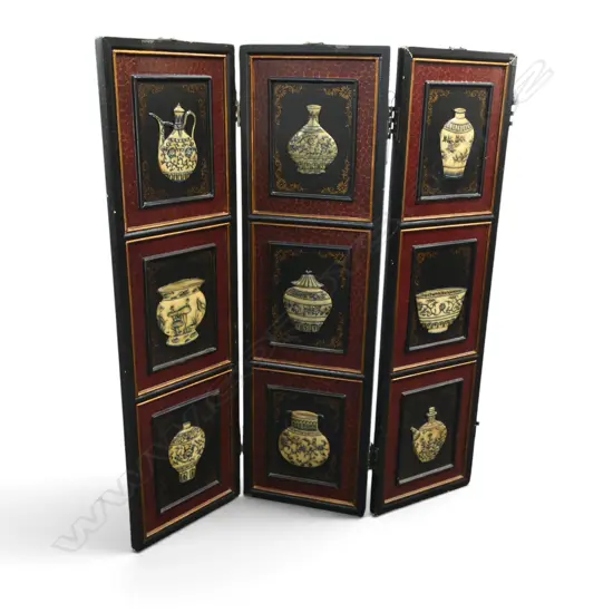 ORIENTAL 3 PANEL SCREEN AF 1220x355mm each