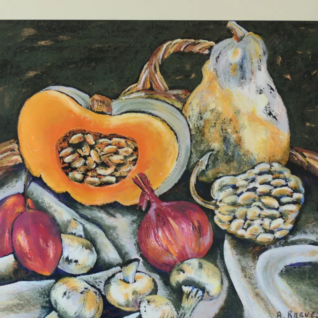 STILL LIFE OIL ON BOARD 530X460MM  Image 1++