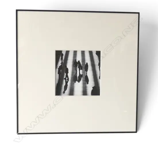 " FIVE" BY MARKUS AUERBACH, FRAMED BLACK & WHITE STREET PHOTOGRAPHY, 150 X 150MM
