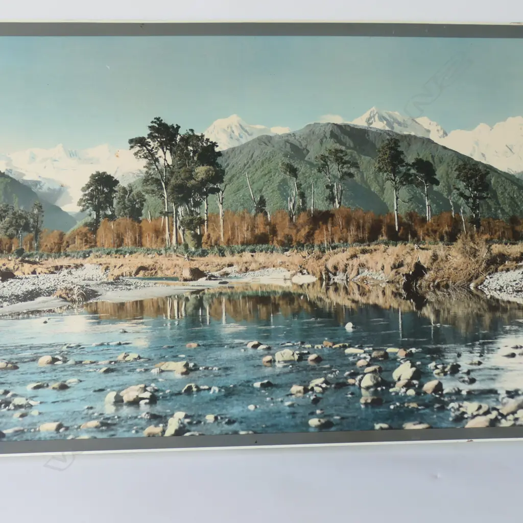WHITES AVIATION HAND-COLOURED 'CLEARWATER' PHOTOGRAPH 540x995mm Image 1++