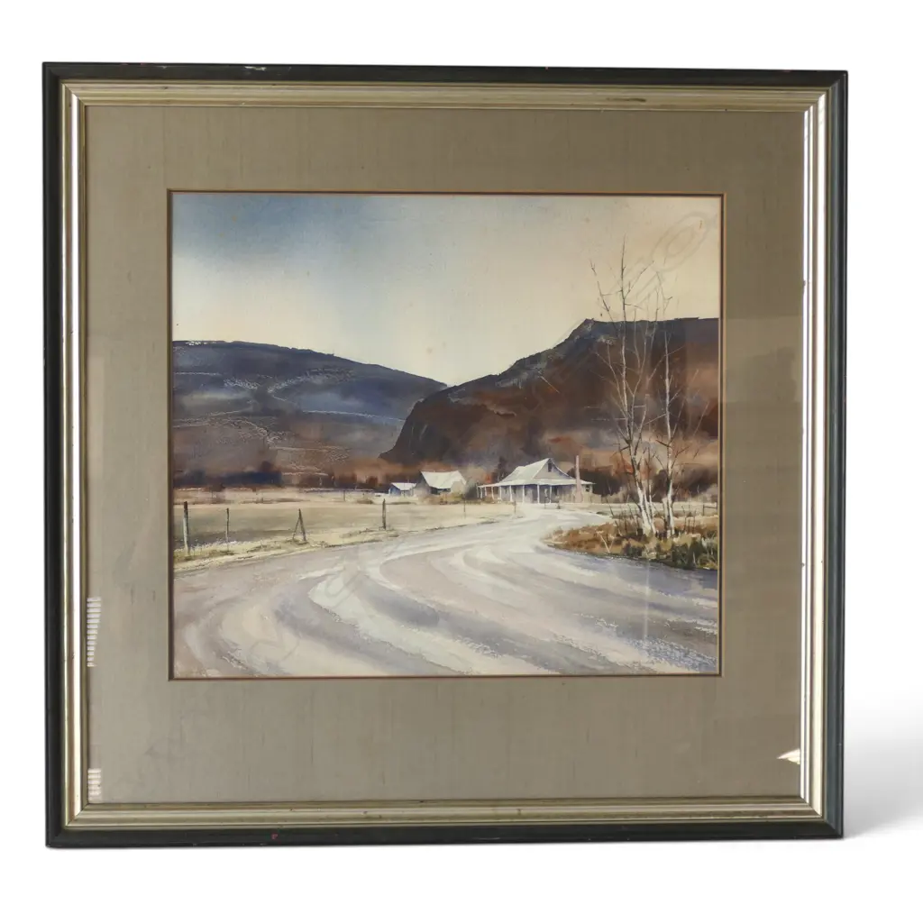 TONY LEWIS watercolour painting 'Autumn Hues' signed & dated 1981. 445 x 510mm.   Image 1++
