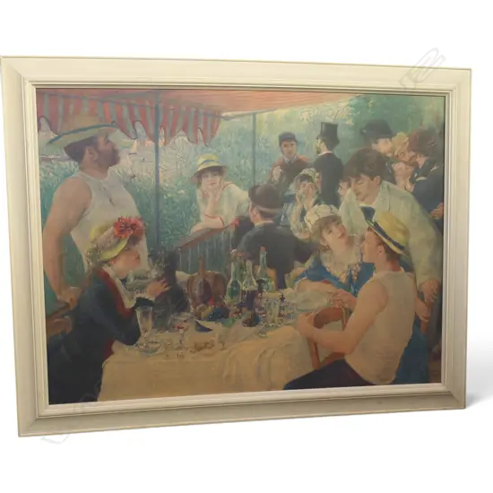 LARGE DECORATIVE RENOIR PRINT 'LUNCHEON OF THE BOATING PARTY'  670 X 910MM