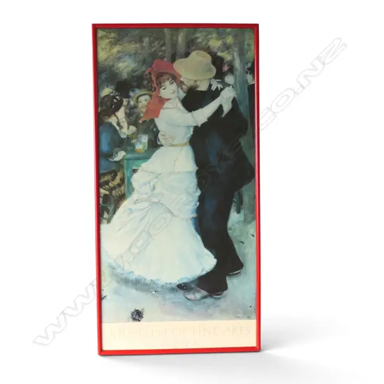 FRAMED MUSEUM OF FINE ARTS BOSTON POSTER 975x470mm