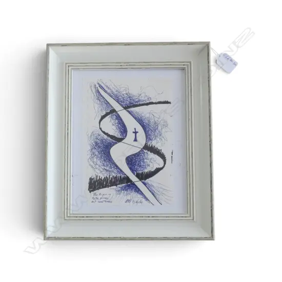 Barry Brickell (1935 - 2016) 'The river Hates pines but lovers Trees', pen and ink on paper. Initialled & dated 11/10/01