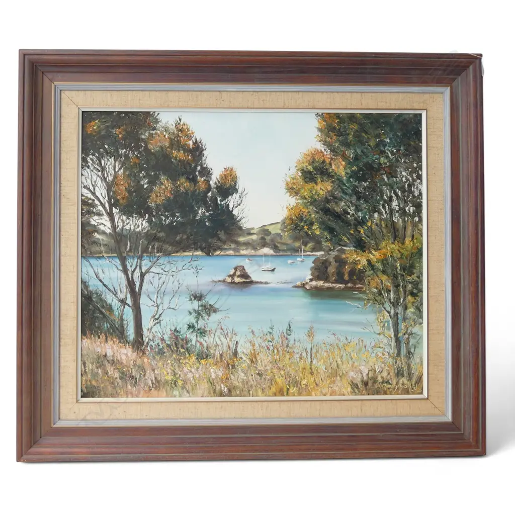 HARRY SANGL, UNTITLED LANDSCAPE, OIL ON BOARD, 490x590mm Image 1++
