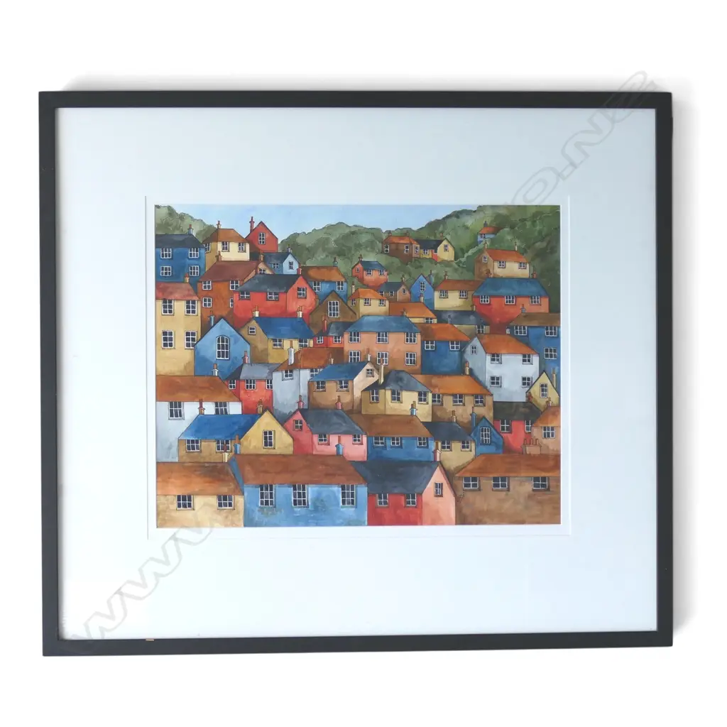 SARAH RUTHERFORD, 'GOOD NEIGHBOURHOOD', INK AND WATERCOLOUR, 390 X 500MM Image 1++