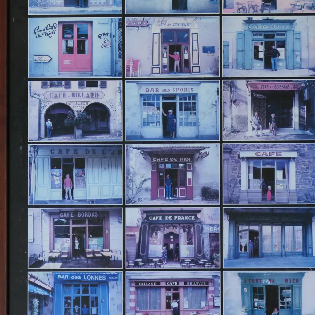 PR PRINTS 'BOUTIQUES EN PROVENCE', 'CAFES EN FRANCE' 680x490mm Image 1++