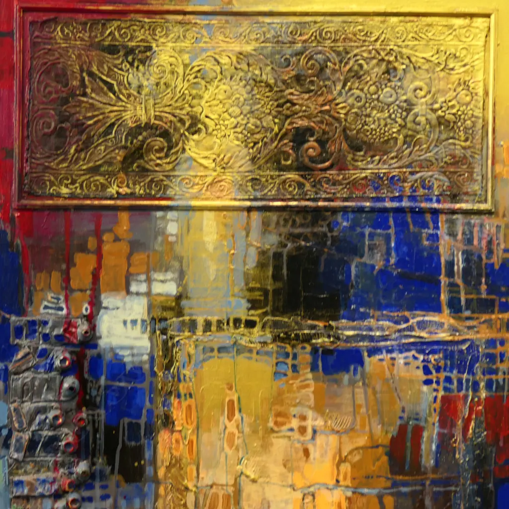 HARRY ADRIAANS (SOUTH AFRICAN), UNTITLED (ABSTRACT), MIXED MEDIA, SIGNED, 1190 X 885MM Image 1++