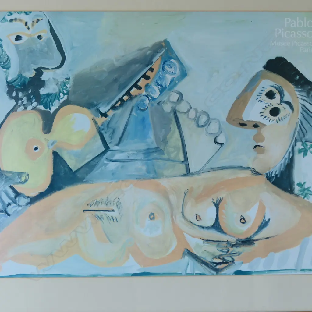 PABLO PICASSO EXHIBITION POSTER, MUSEE PICASSO PARIS, 500x690mm Image 1++