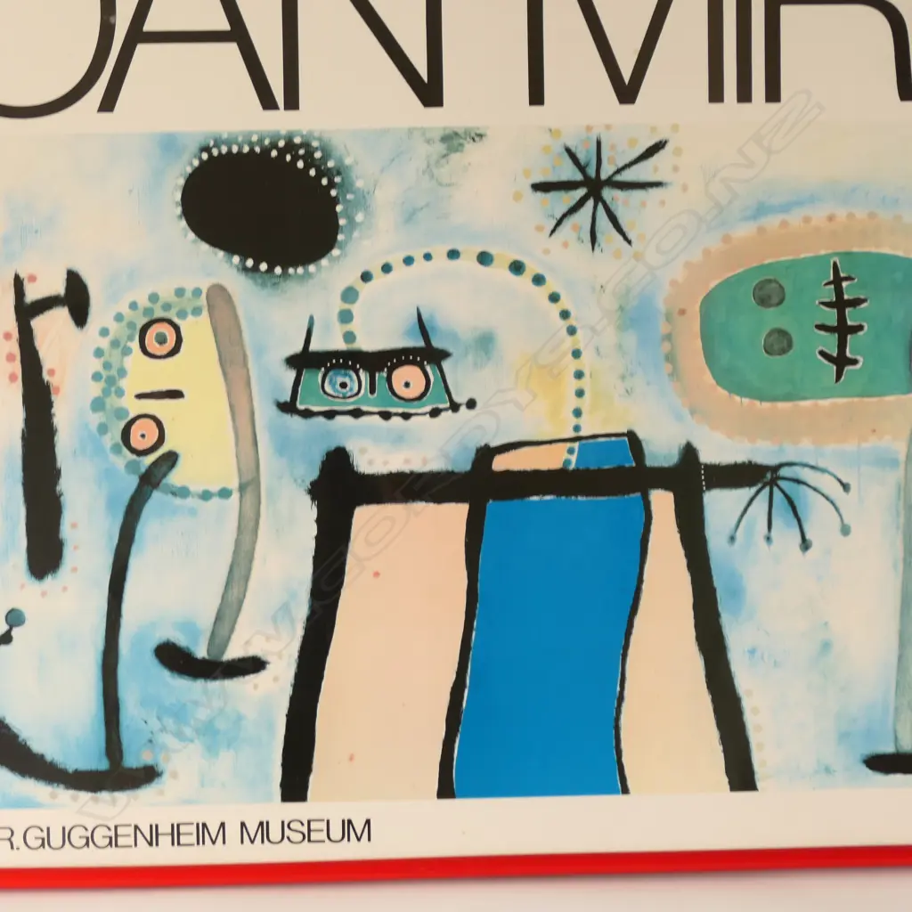 FRAMED JOAN MIRO EXHIBITION POSTER - SOLOMON R.GUGGENHEIM MUSEUM NEW YORK 610x855mm Image 1++