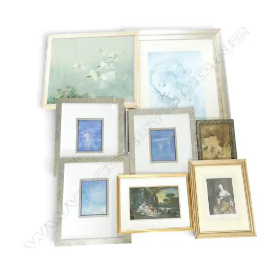GROUP OF EIGHT CLASSICAL PRINTS, INCL. VERNON WARD, LEONARDO, ETC
