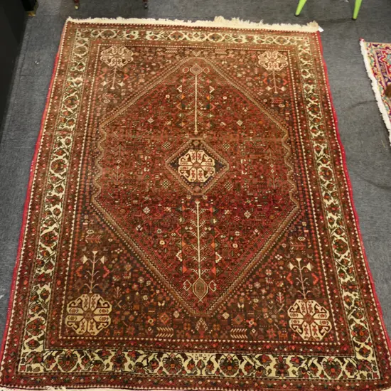 HAND KNOTTED WOOL PILE RUG 
